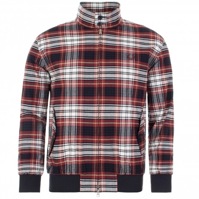 Fred Perry Check Harrington Jacket Port
