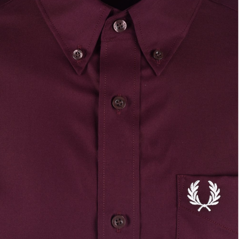 Fred Perry Oxford Shirt Mahogany