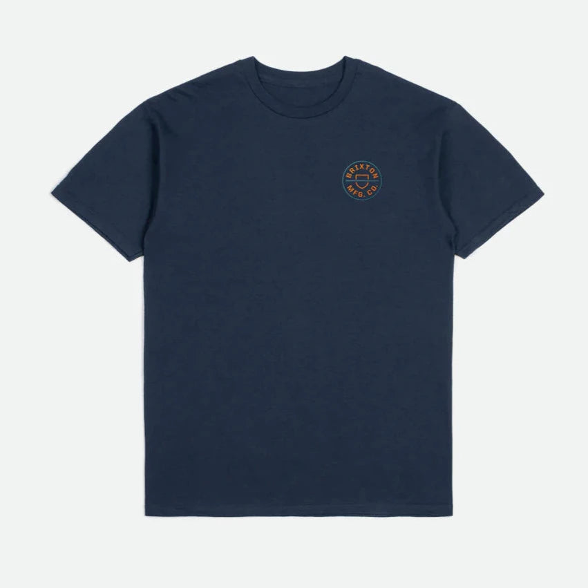 Brixton Crest 2 T-Shirt - Moonlit Ocean
