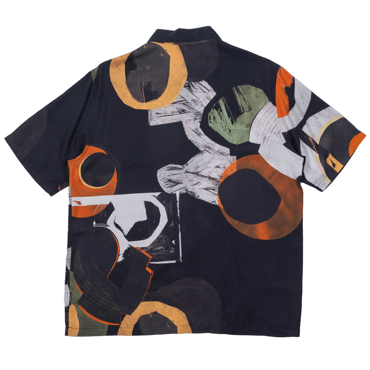 Folk Gabe Shirt - Burnt Orange Multi Dot