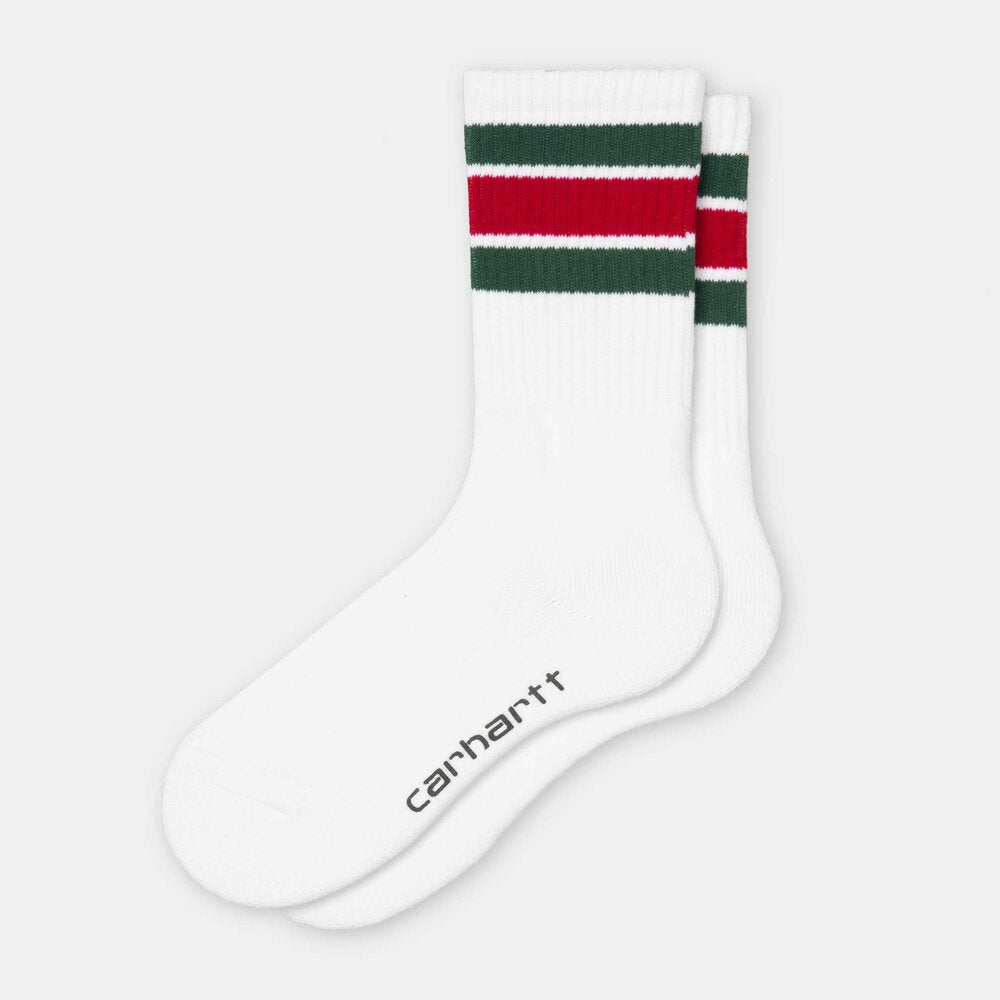 Carhartt Wip Grant Socks White / Bottle Green