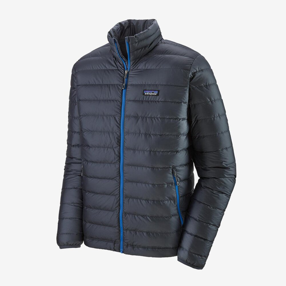 Patagonia Down Sweater Jacket Smolder Blue With Andes Blue