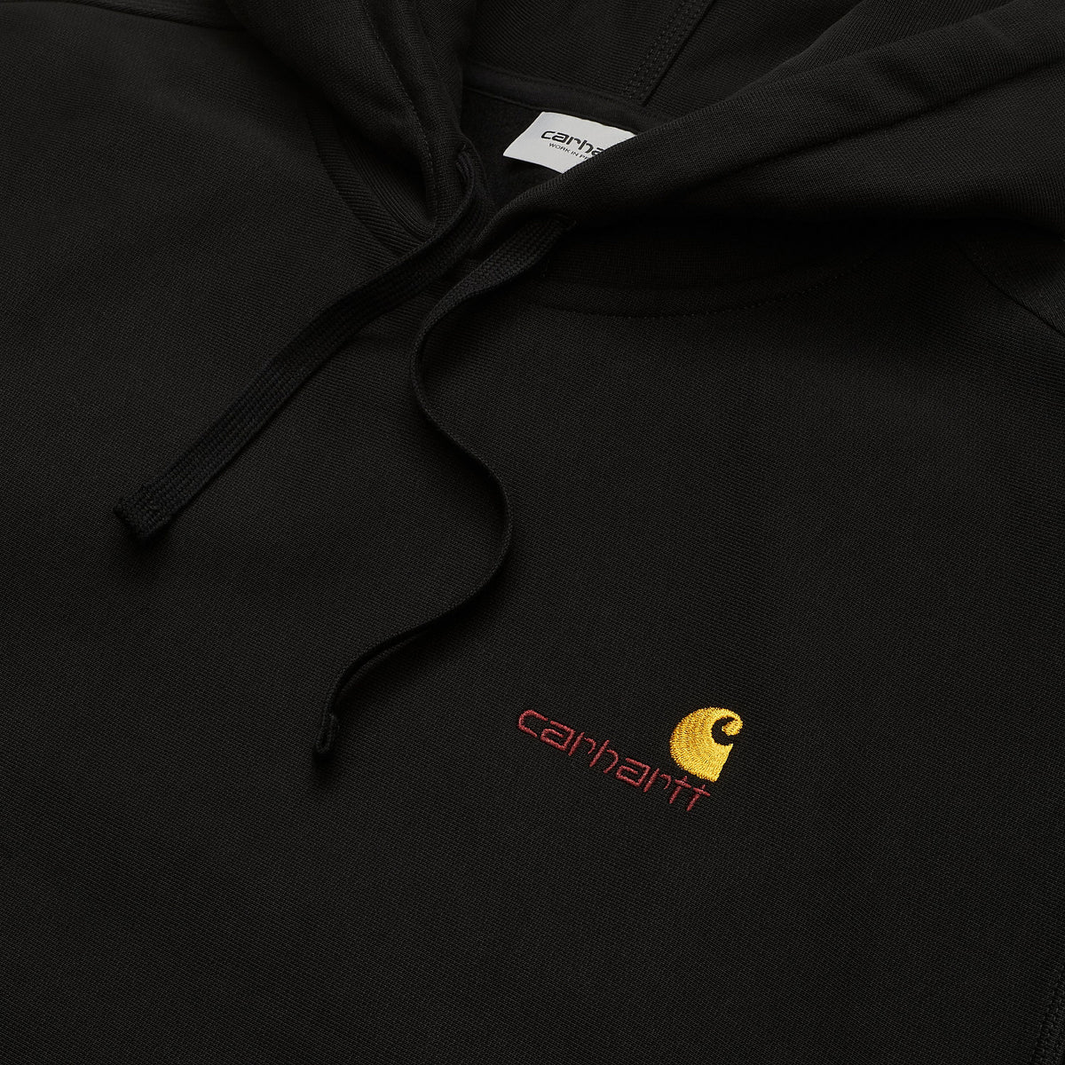 Carhartt WIP Hooded American Script - Black