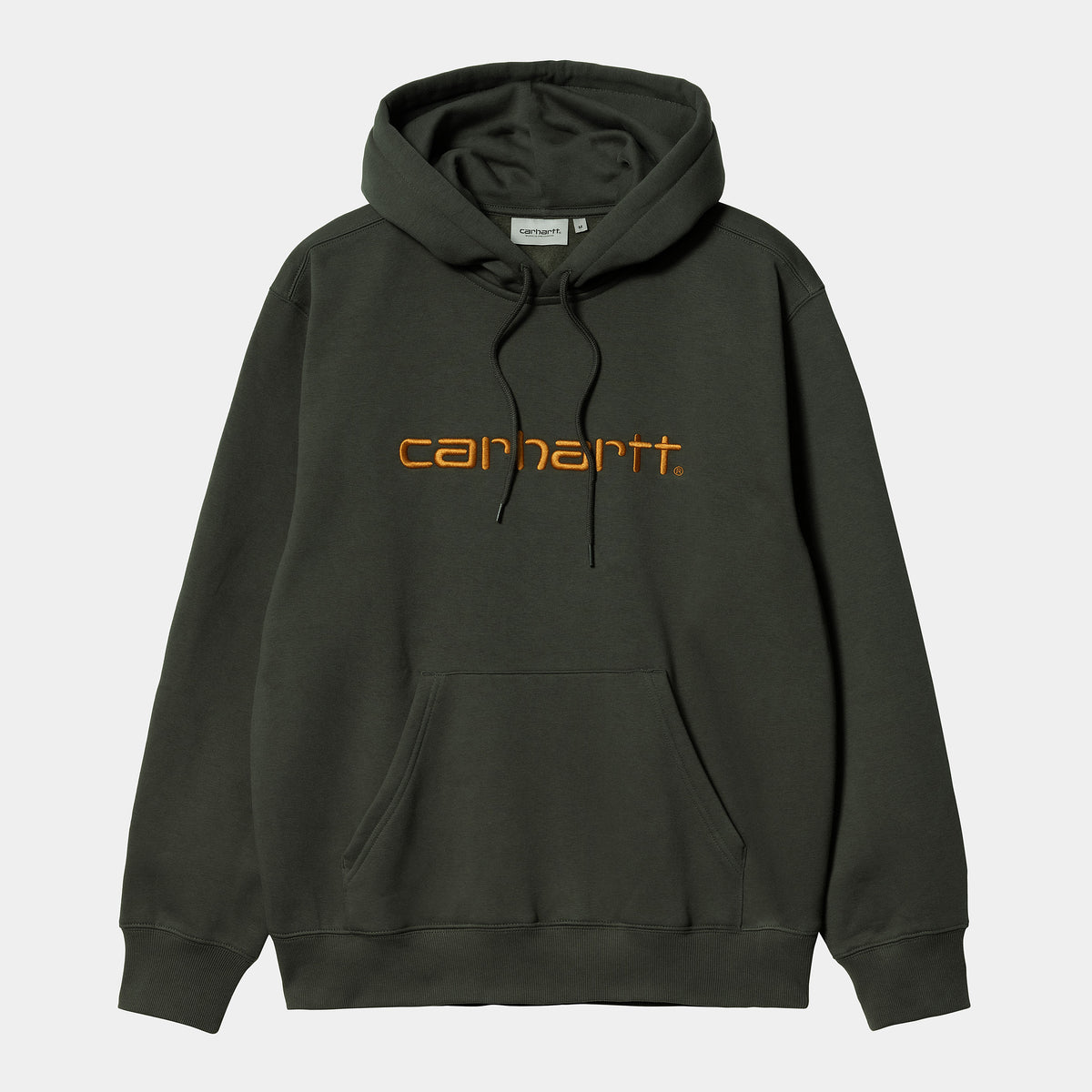 Carhartt WIP Hooded Carhartt Sweat - Boxwood / Ochre