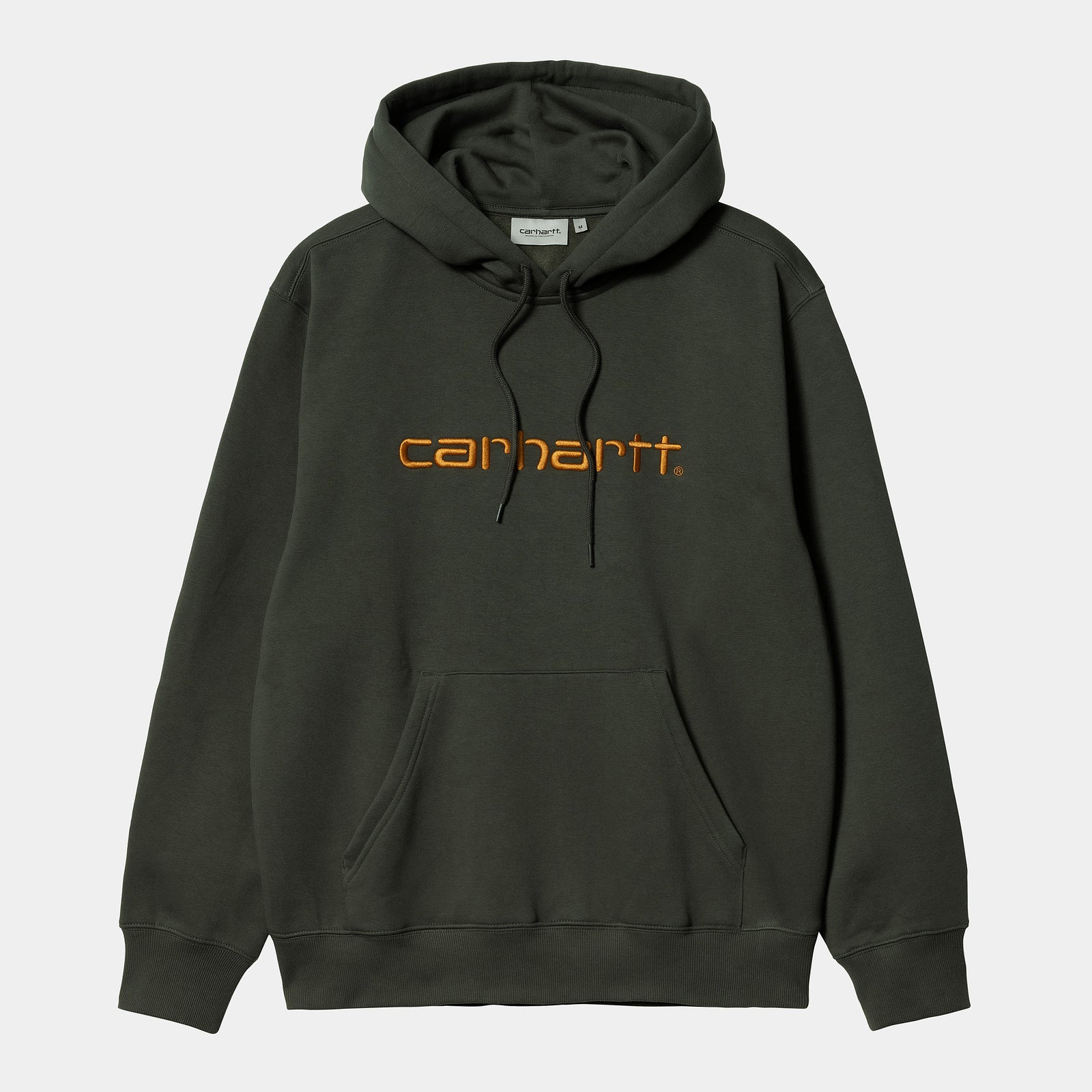 Carhartt WIP Hooded Carhartt Sweat - Boxwood / Ochre