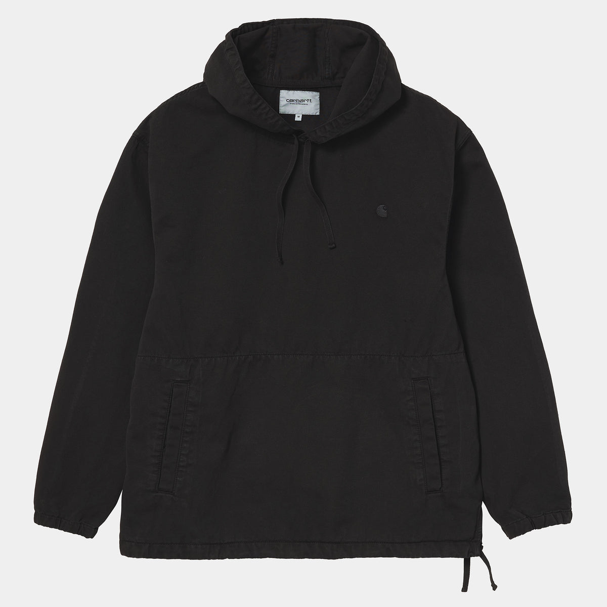 Carhartt WIP Hooded Carson Sweatshirt - Black Stone Wash