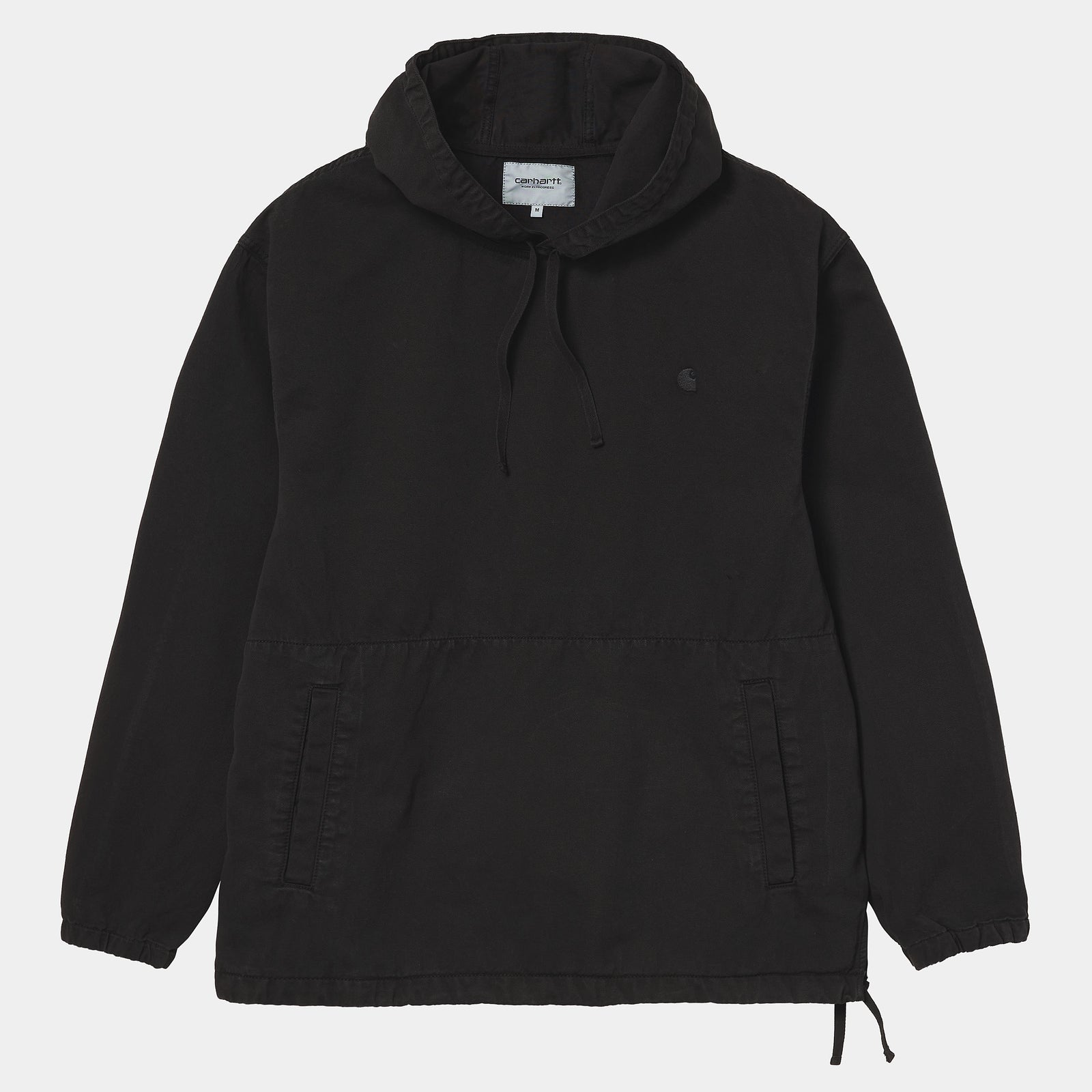 Carhartt WIP Hooded Carson Sweatshirt - Black Stone Wash