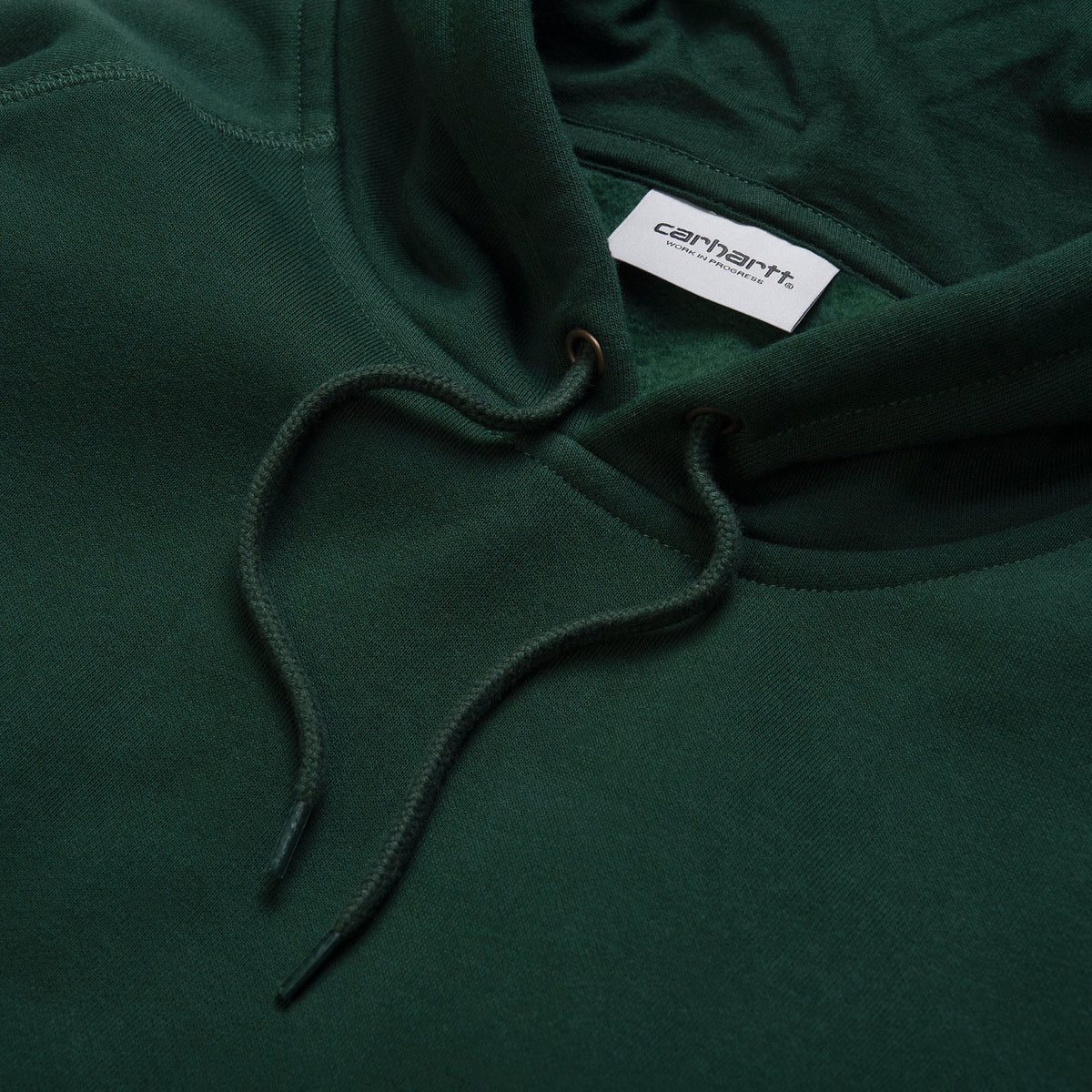 Carhartt WIP Hooded Chase Sweat Bottle Green / Gold