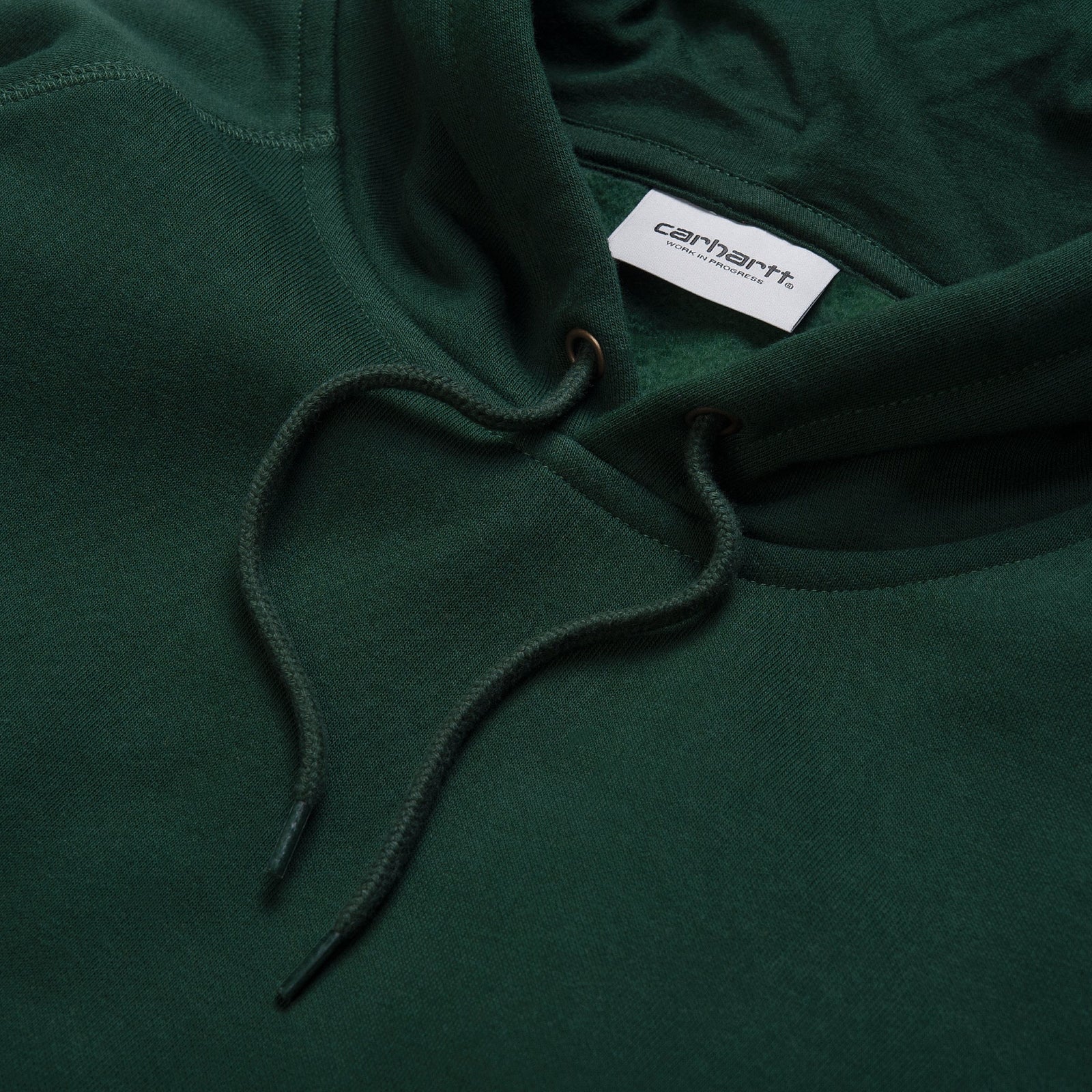 Carhartt WIP Hooded Chase Sweat Bottle Green / Gold