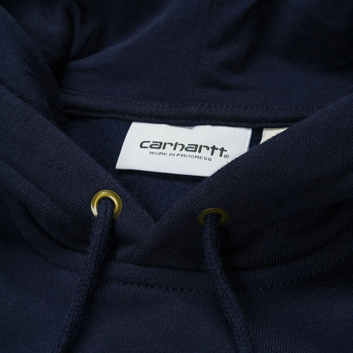 Carhartt WIP Hooded Chase Sweat - Dark Navy / Gold