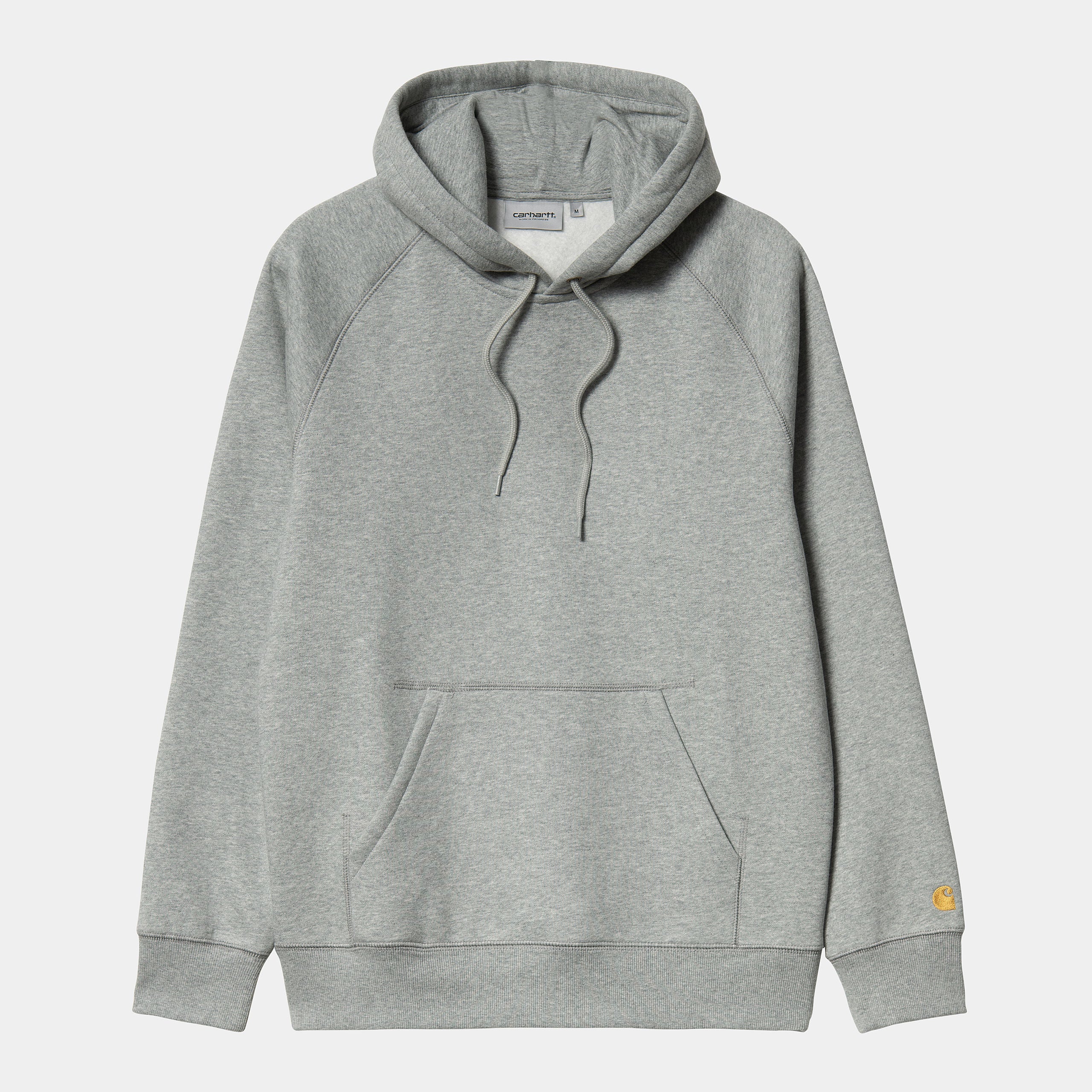 Carhartt WIP Hooded Chase Sweat Grey Heather Gold