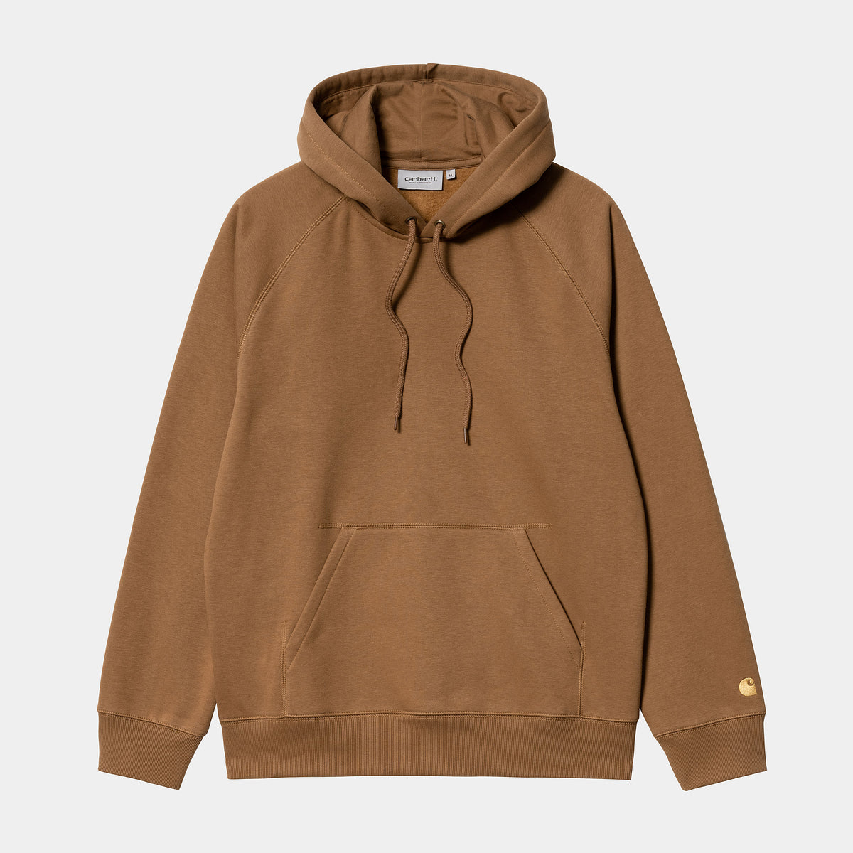 Carhartt WIP Hooded Chase Sweat - Hamilton Brown / Gold