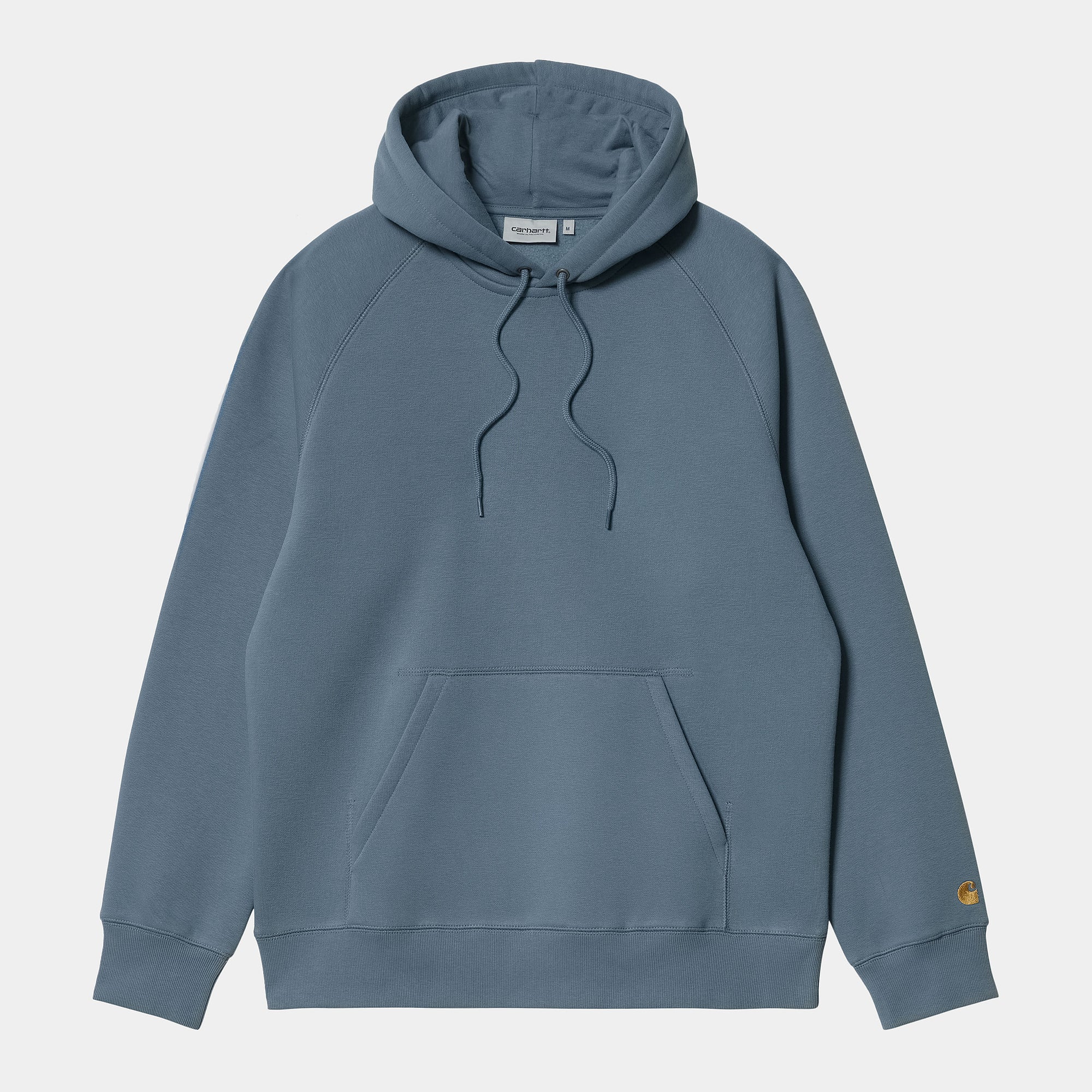 Carhartt WIP Hooded Chase Sweat - Storm Blue / Gold