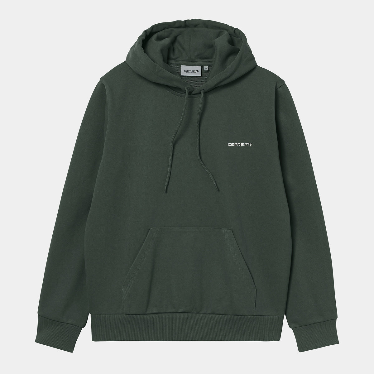 Carhartt WIP Hooded Script Embroidery Sweat - Hemlock Green