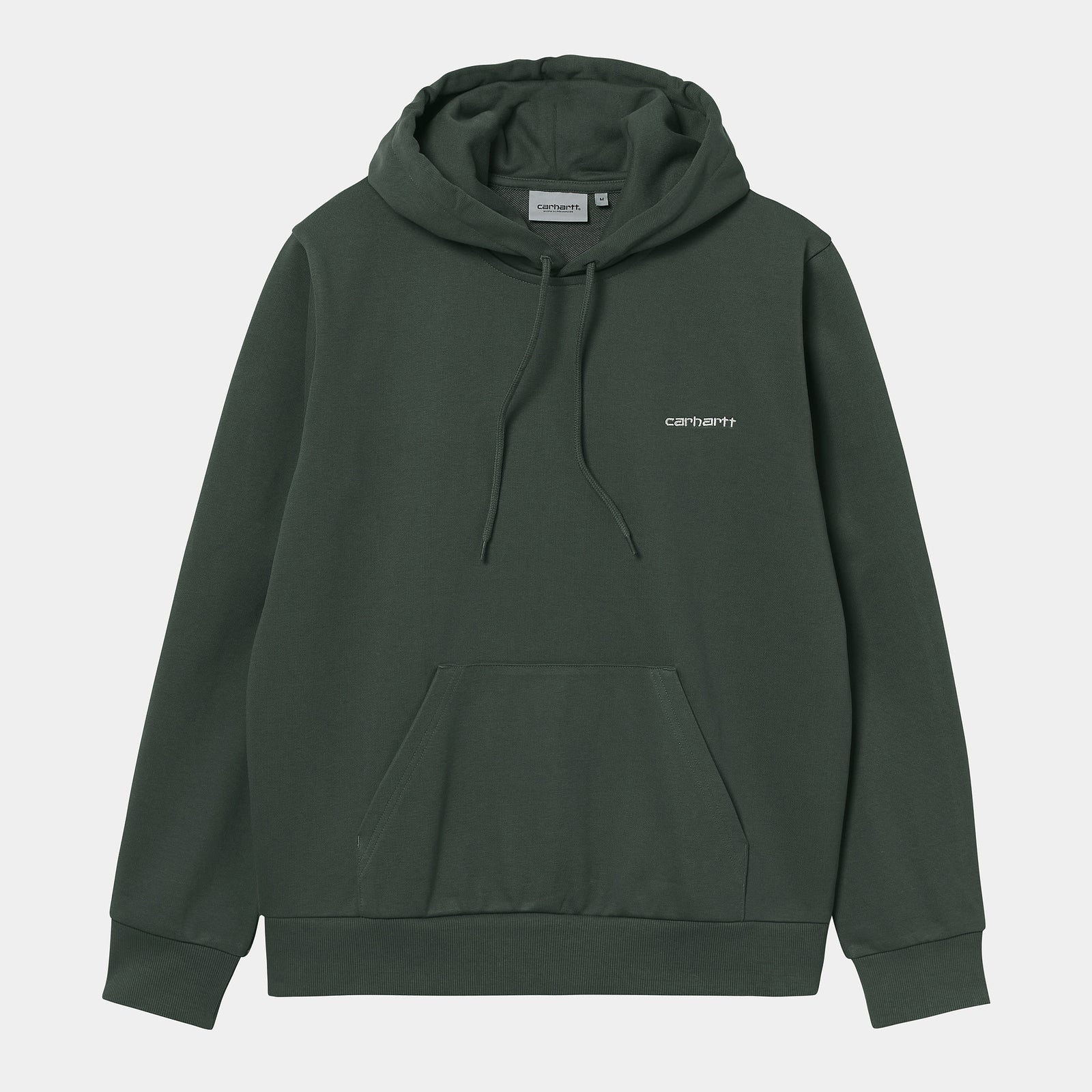 Carhartt WIP Hooded Script Embroidery Sweat - Hemlock Green