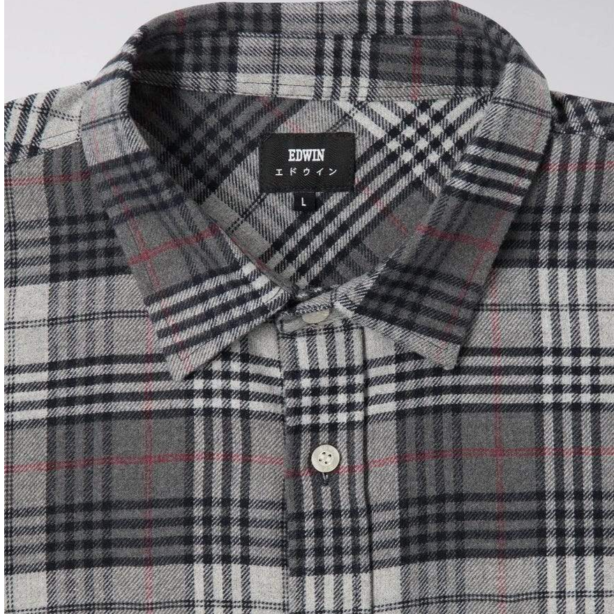 Edwin Labour Shirt Grey Mix