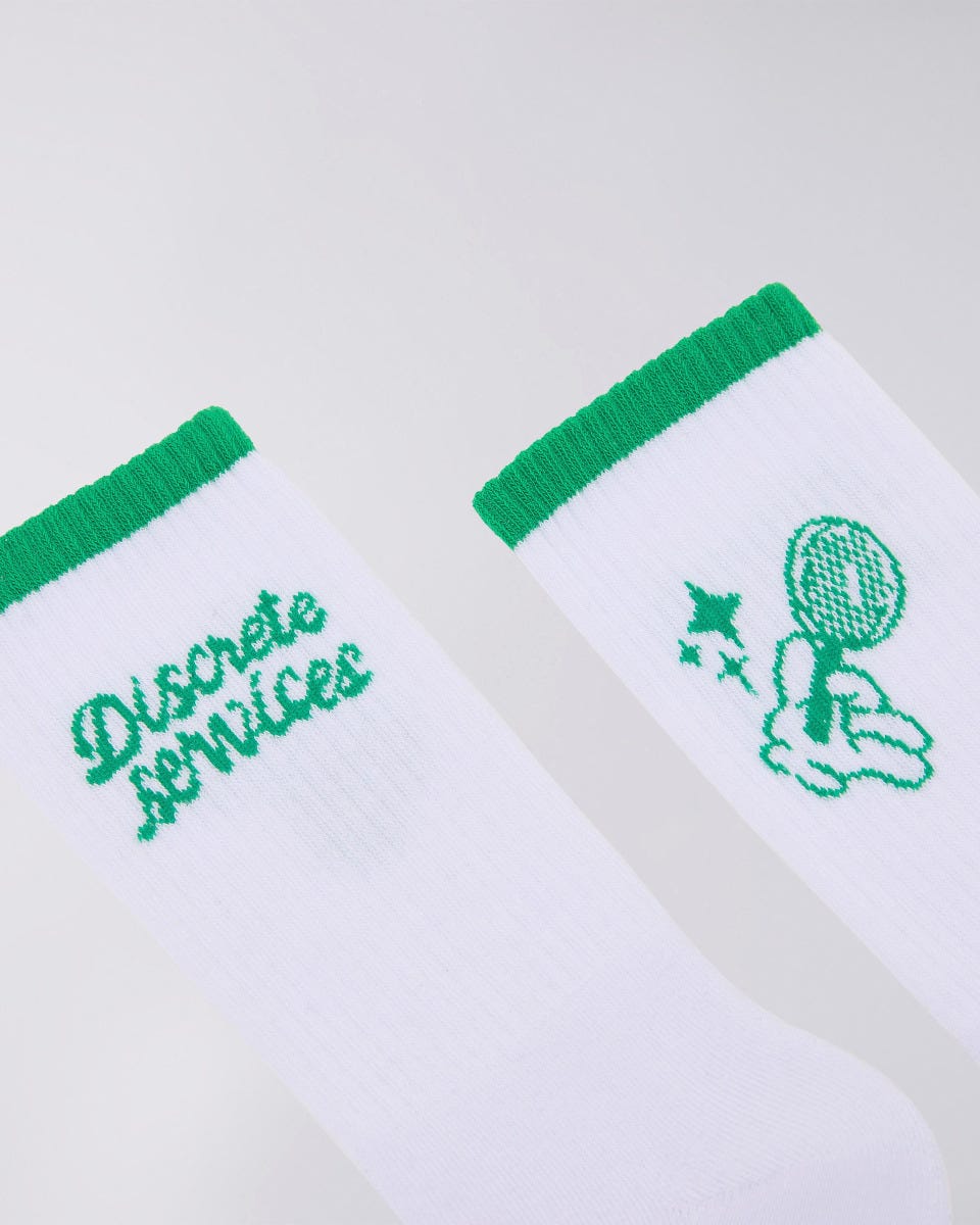 Edwin Discrete Services Socks - White / Green