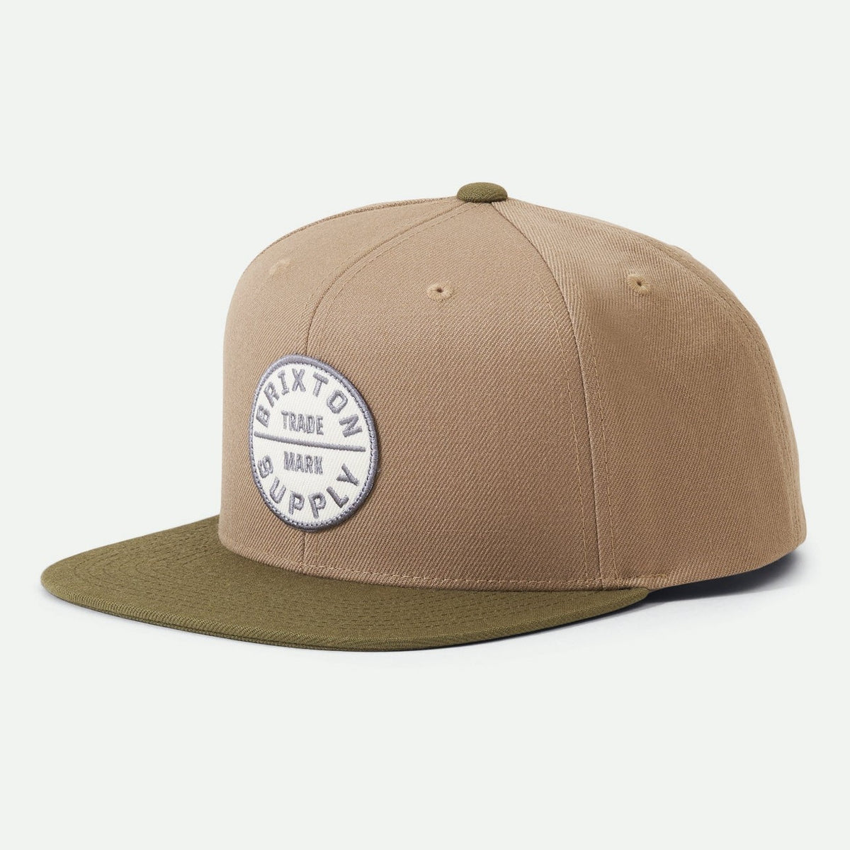 Brixton Oath III Snapback - Mermaid / Military Olive