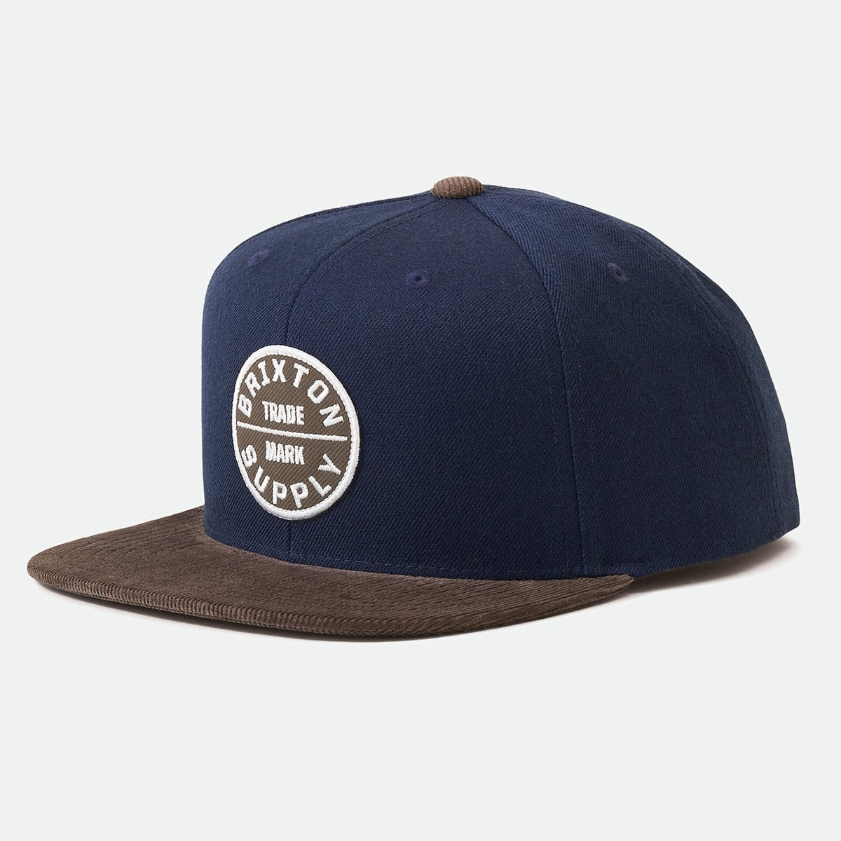 Brixton Oath III Snapback - Navy / Deep Brown