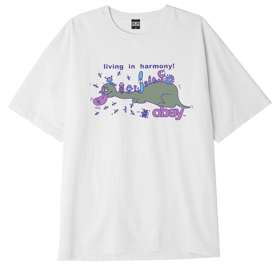 Obey Living in Harmony T-Shirt - White