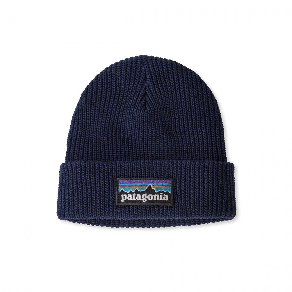 Patagonia B Kids Logo Beanie - P-6 Logo / New Navy