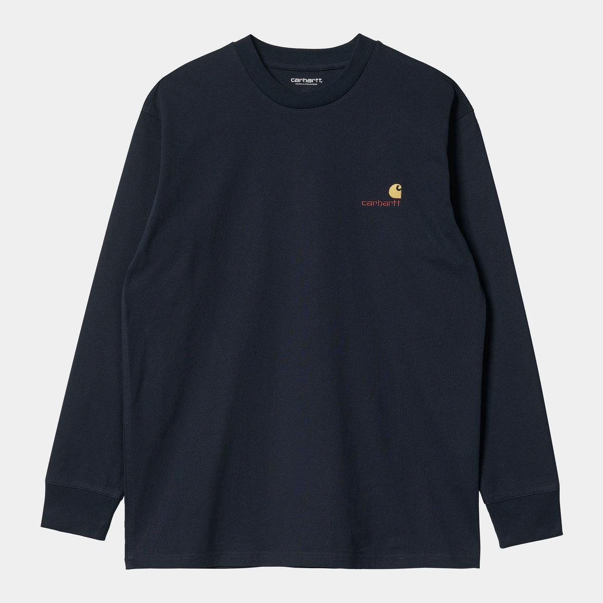 Carhartt WIP LS American Script T-Shirt - Astro