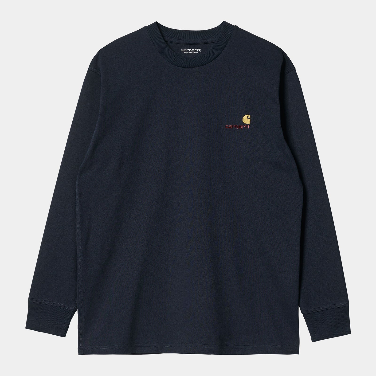 Carhartt WIP LS American Script T-Shirt - Astro