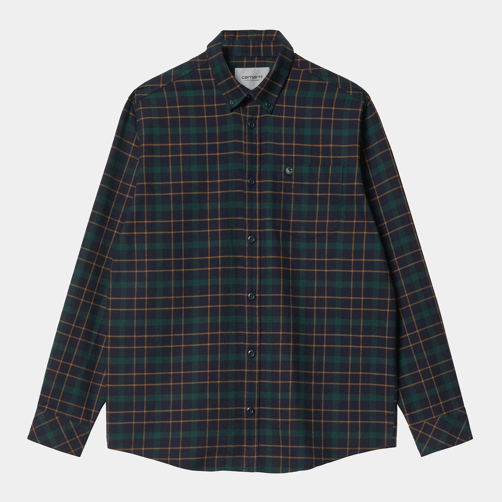 Carhartt WIP Baxter Shirt - Dark Navy / Grove
