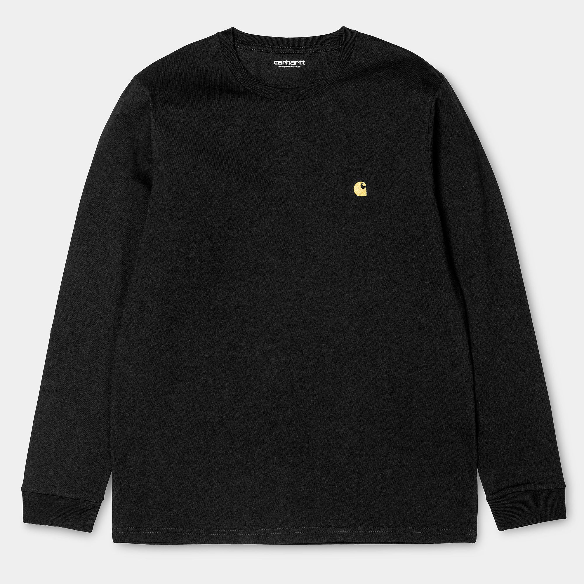 Carhartt WIP LS Chase T-Shirt - Black / Gold