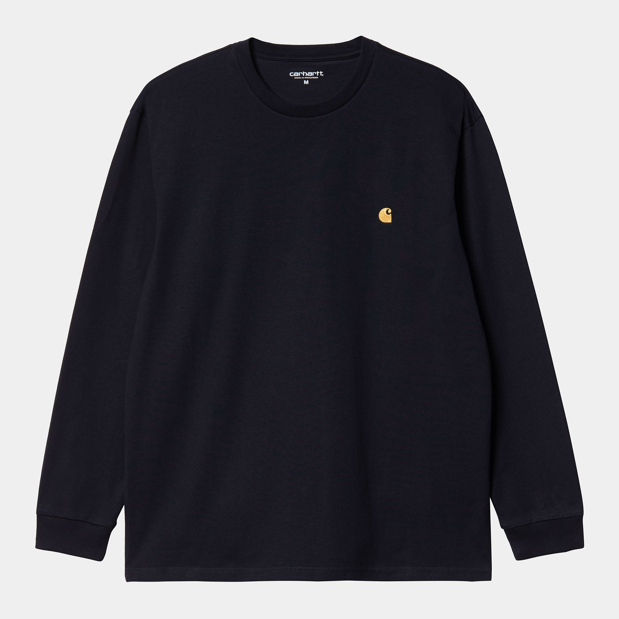 Carhartt WIP LS Chase T-Shirt - Dark Navy / Gold