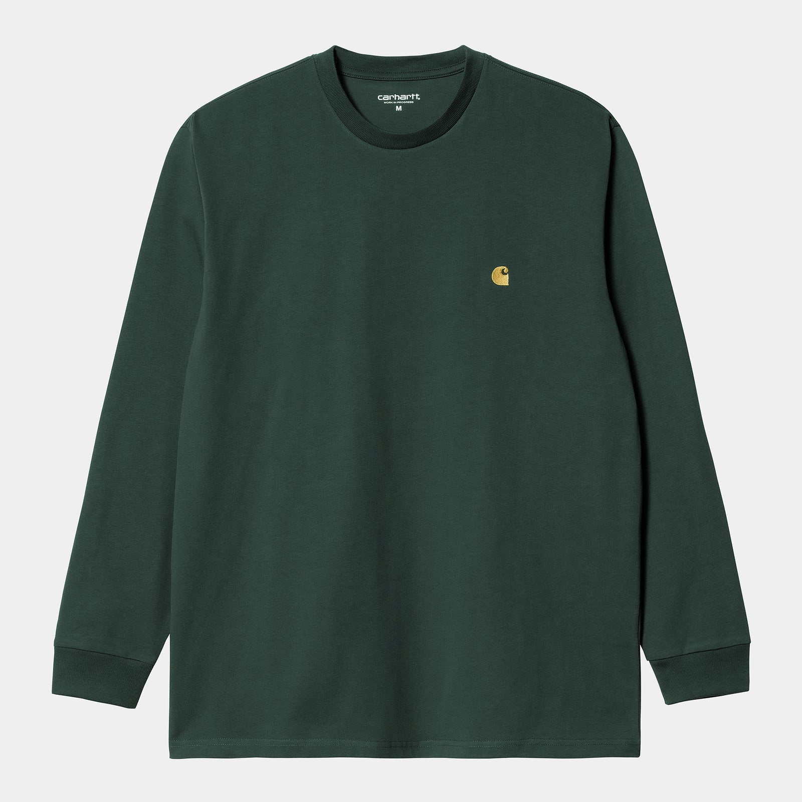 Carhartt WIP LS Chase T-Shirt - Juniper / Gold
