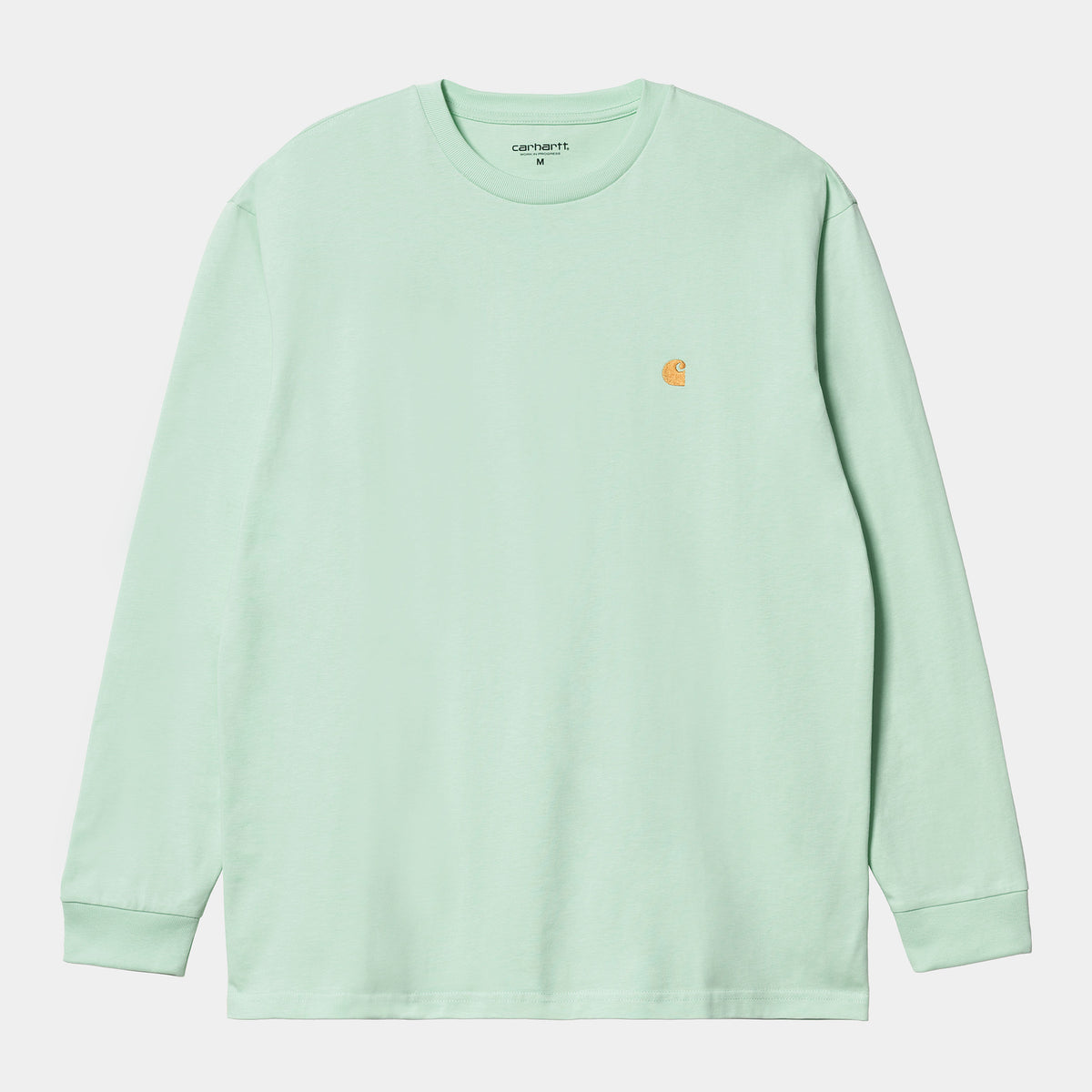 Carhartt WIP LS Chase T-Shirt - Pale Spearmint / Gold