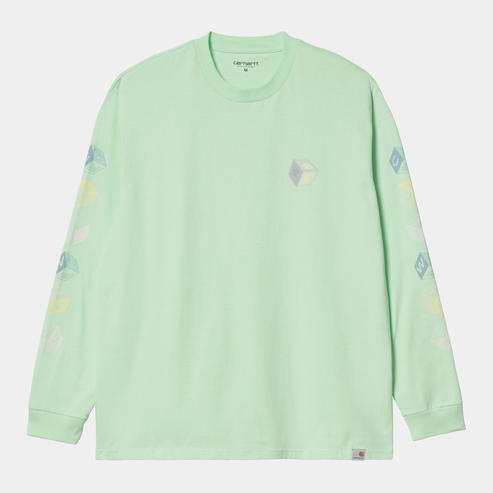 Carhartt WIP LS Cube T-Shirt - Pale Spearmint