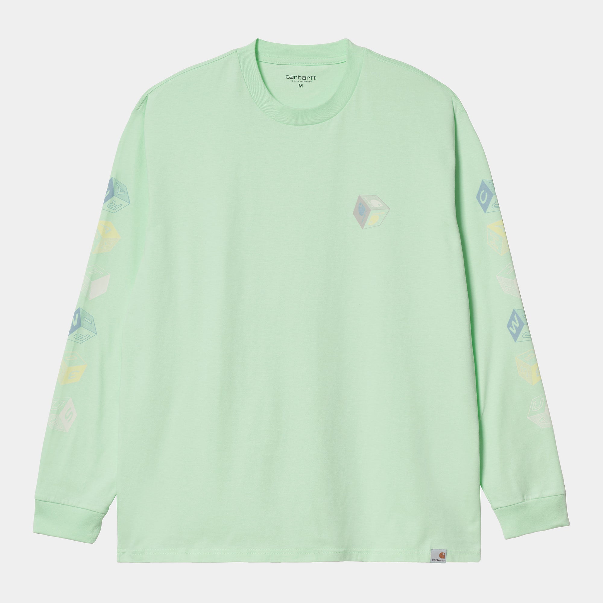Carhartt WIP LS Cube T-Shirt - Pale Spearmint
