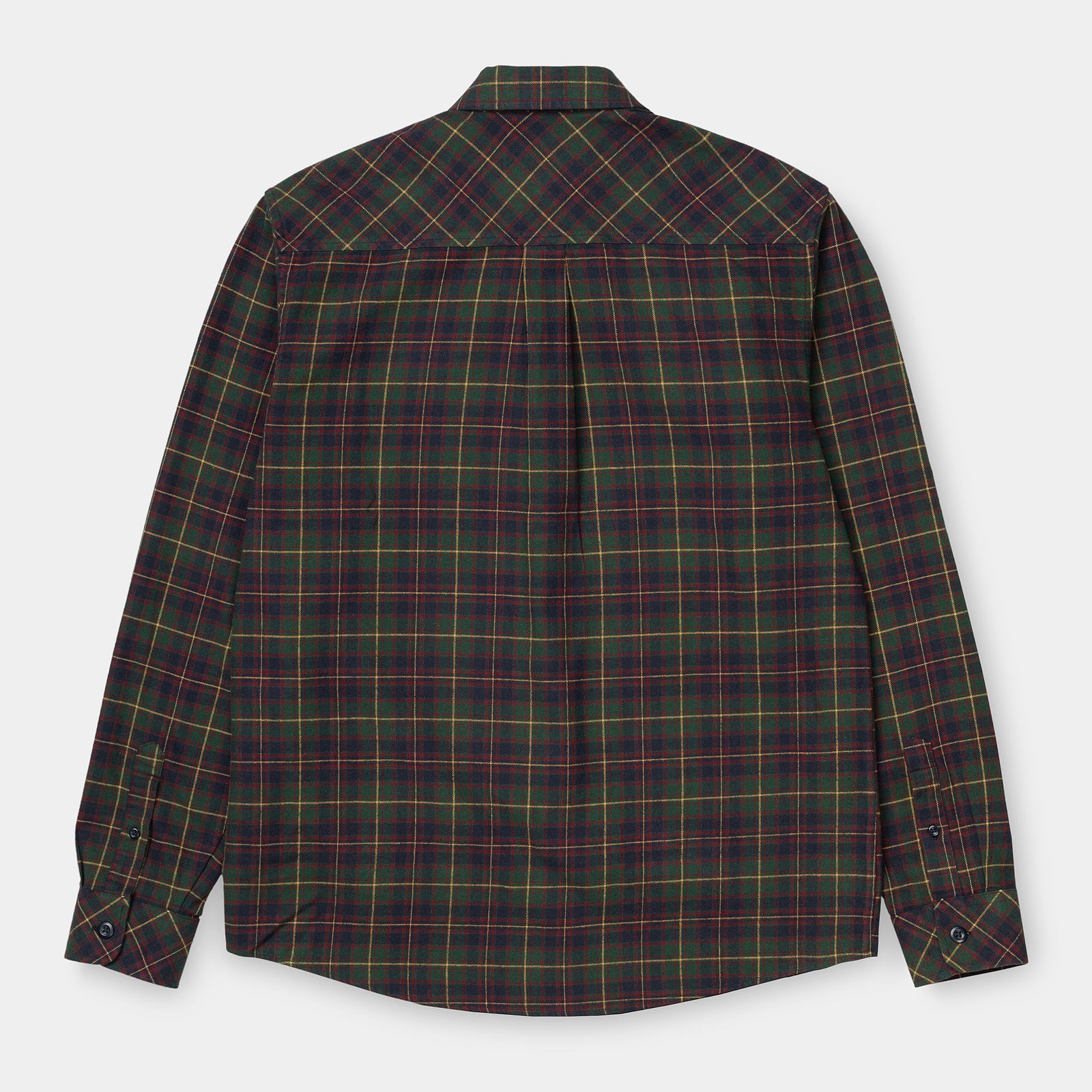 Carhartt WIP LS Huffman Shirt Check Bottle Green