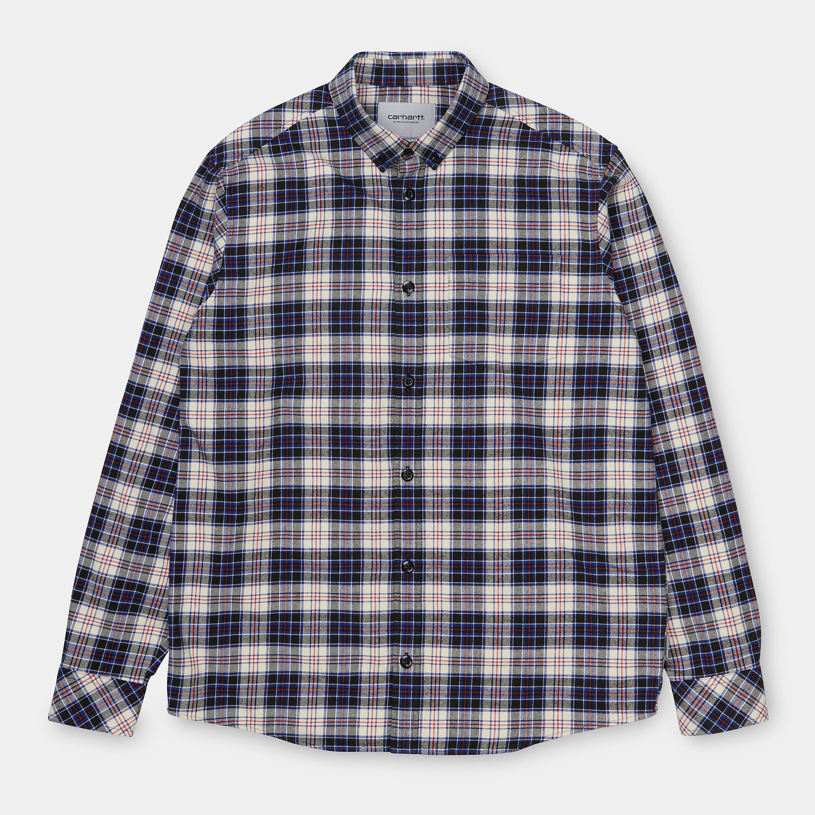 Carhartt WIP LS Huffman Shirt Check Flour