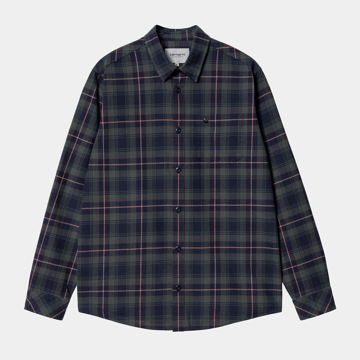 Carhartt WIP LS Lermond Shirt - Juniper / Dark Navy