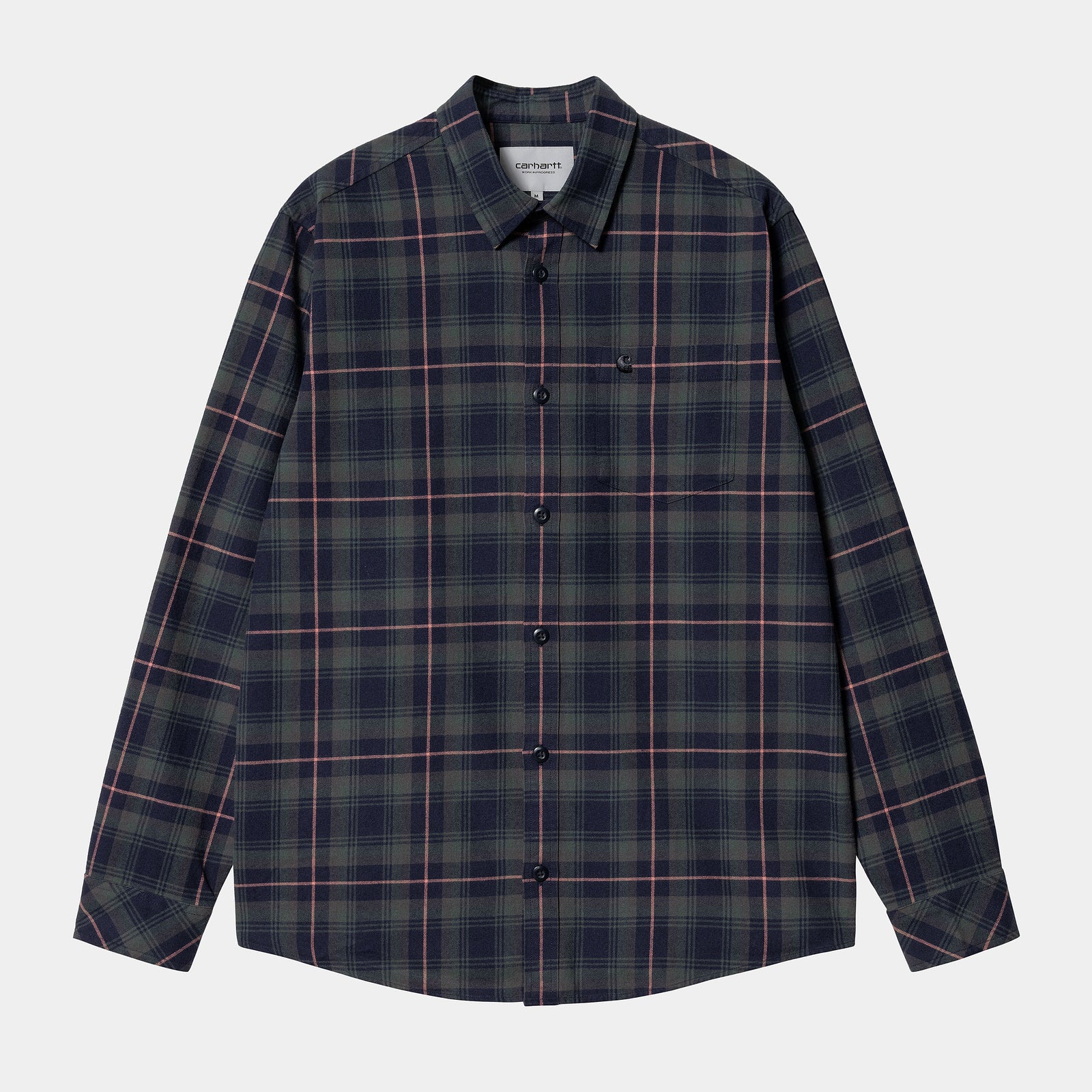 Carhartt WIP LS Lermond Shirt - Juniper / Dark Navy