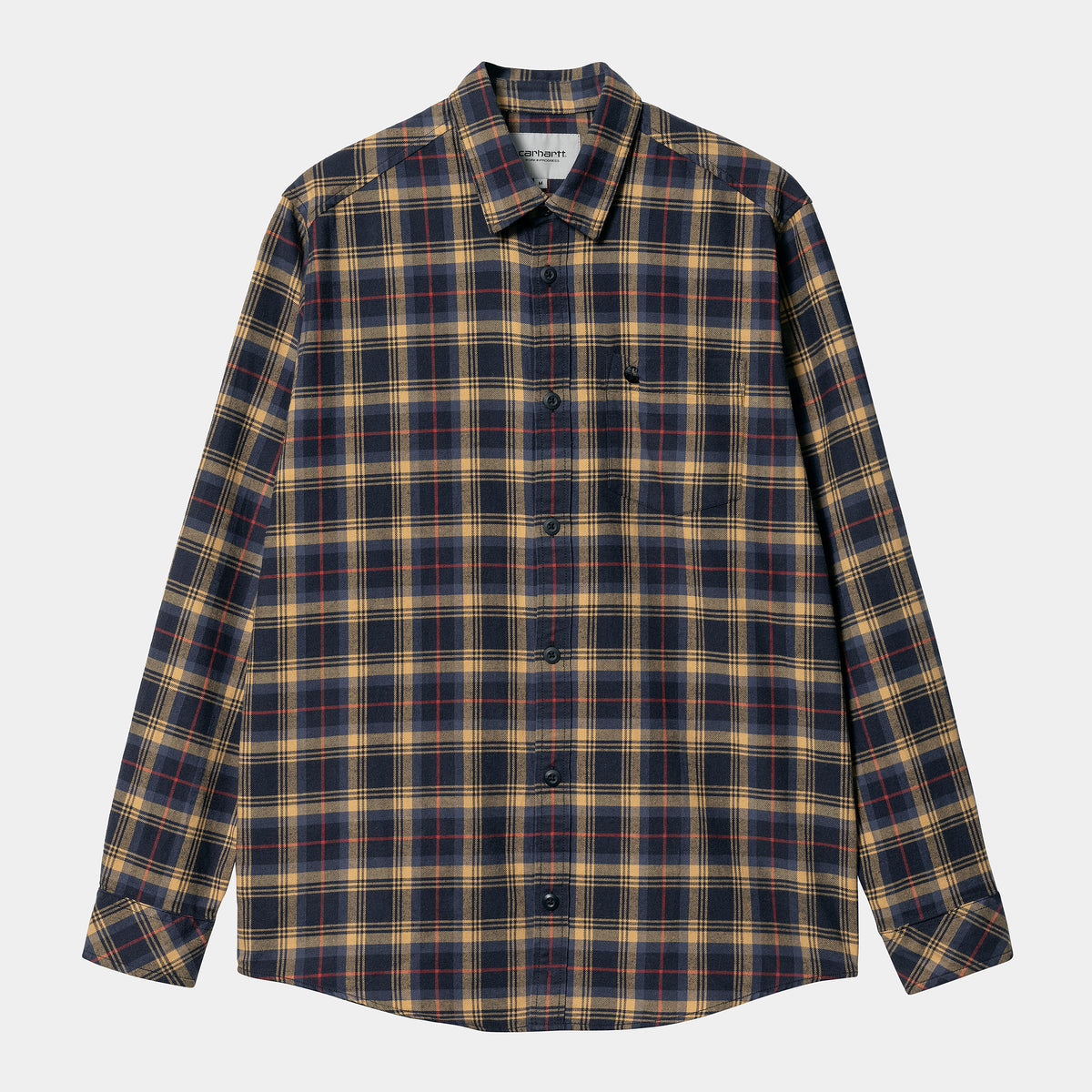 Carhartt WIP LS Lermond Shirt - Ochre / Dark Navy