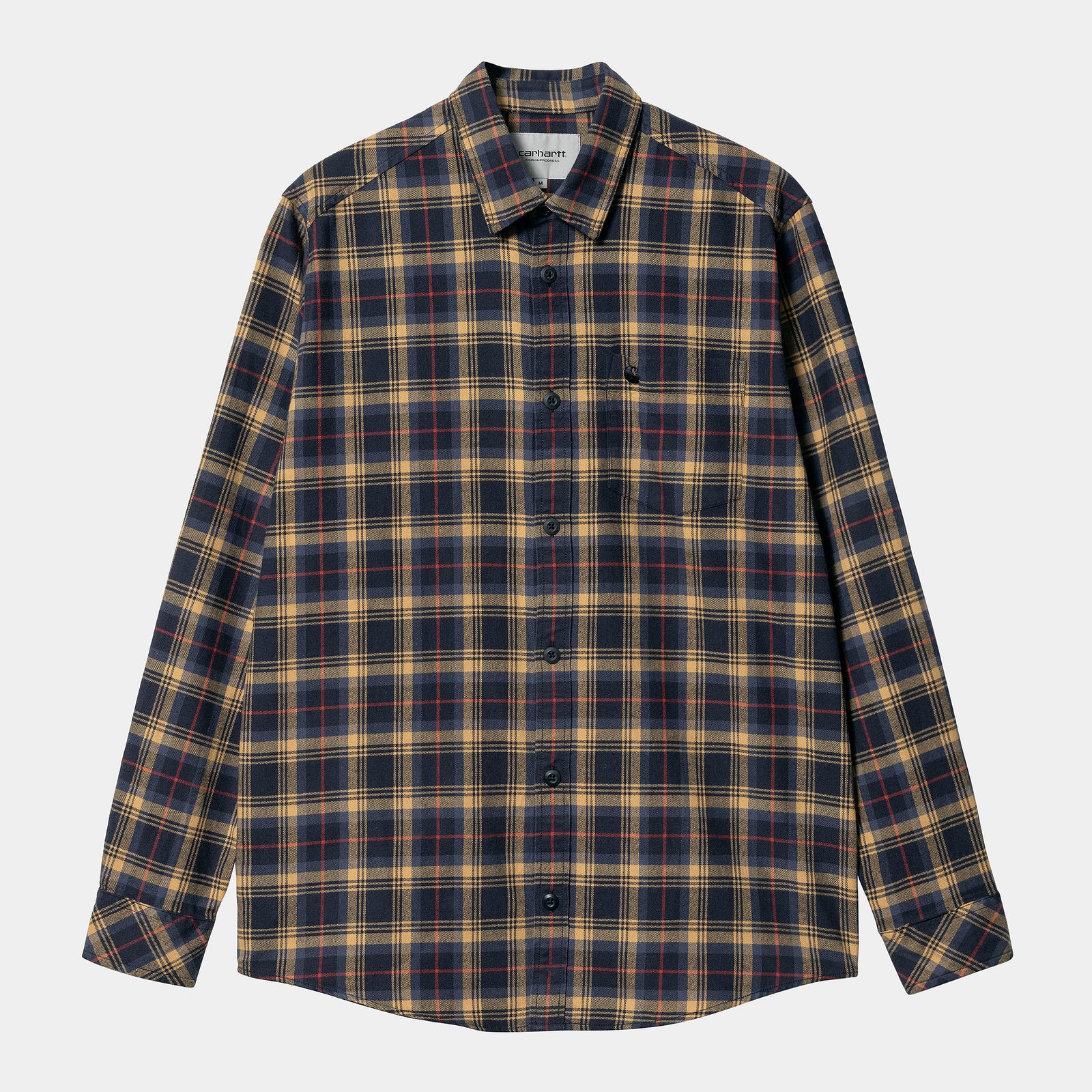 Carhartt WIP LS Lermond Shirt - Ochre / Dark Navy
