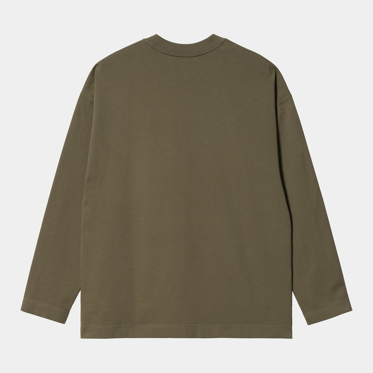 Carhartt WIP LS Link Script T-Shirt - Nettle / White