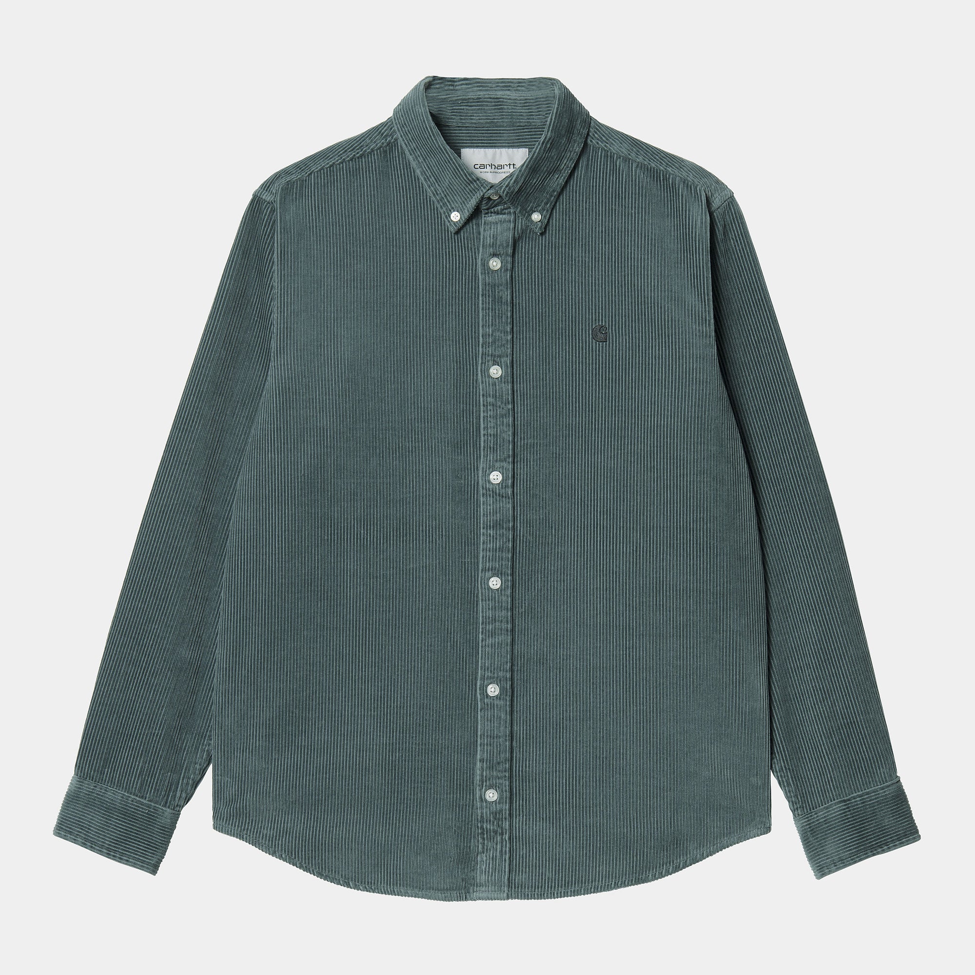 Carhartt WIP Madison Cord Shirt - Eucalyptus / Black