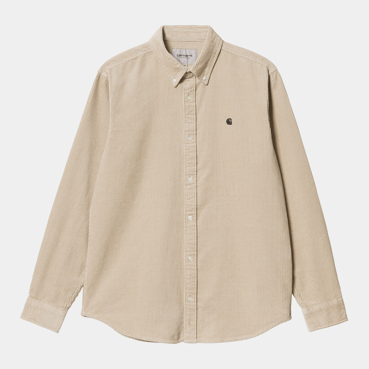 Carhartt WIP Madison Cord Shirt - Wall / Black