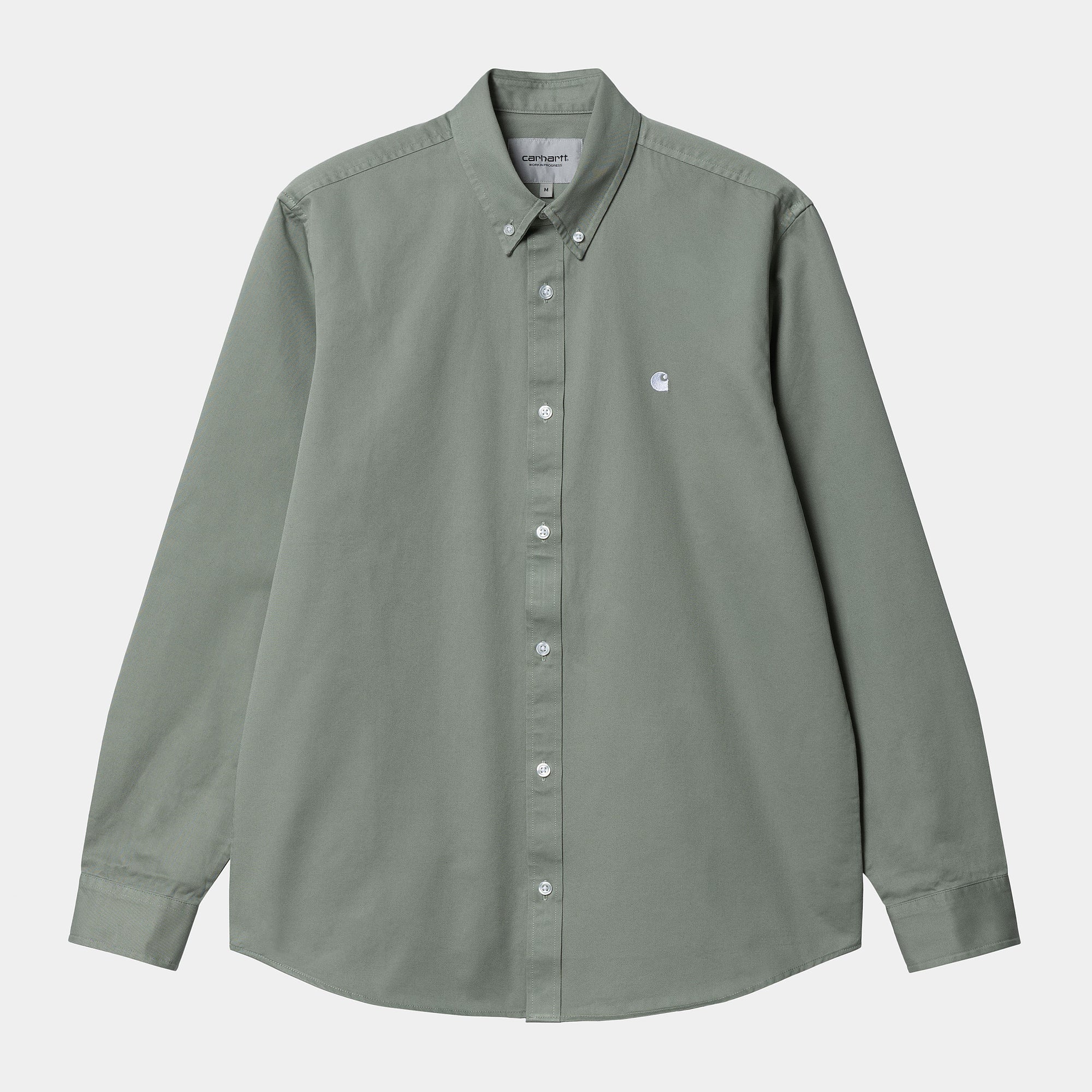Carhartt WIP Madison Shirt - Yucca / White