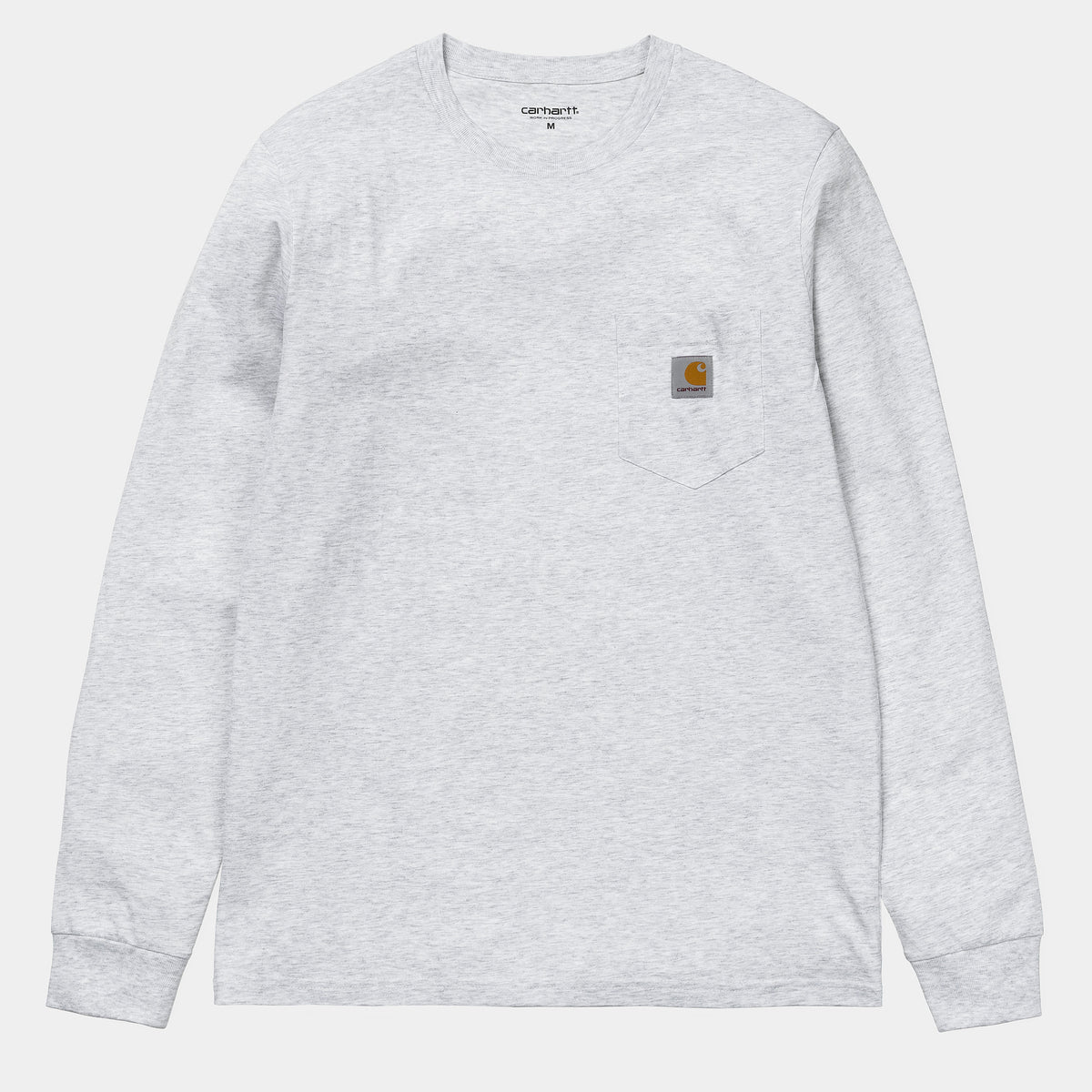 Cahartt Wip LS Pocket T-Shirt - Ash Heather