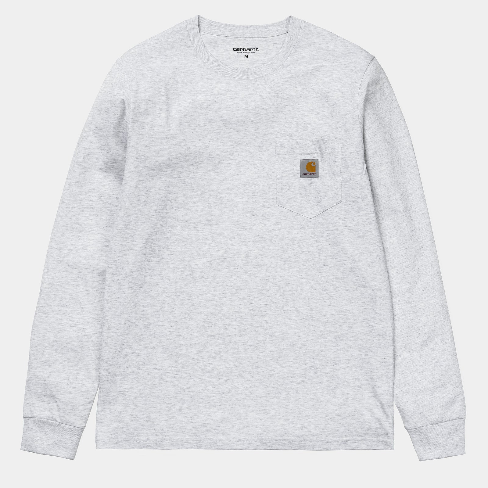 Cahartt Wip LS Pocket T-Shirt - Ash Heather