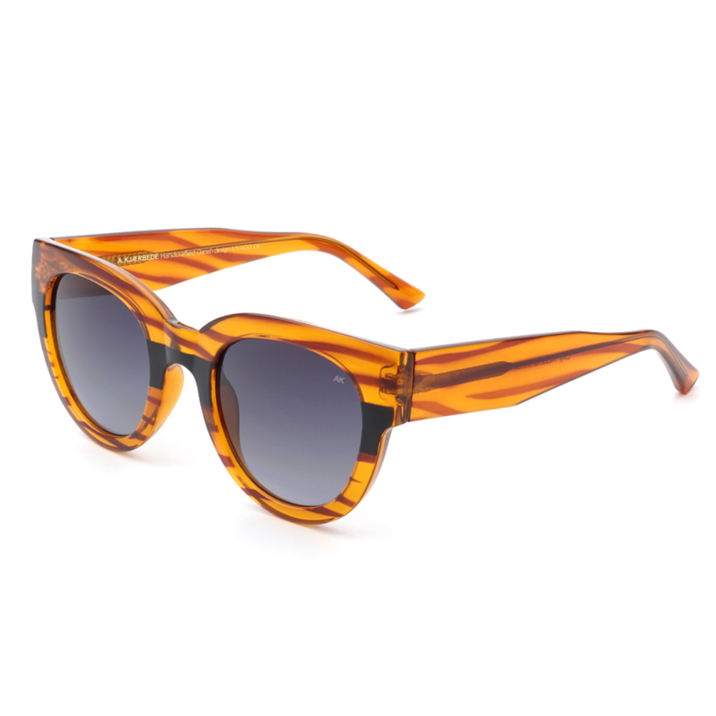 A Kjaerbede Lilly Sunglasses - Light Brown Stripe