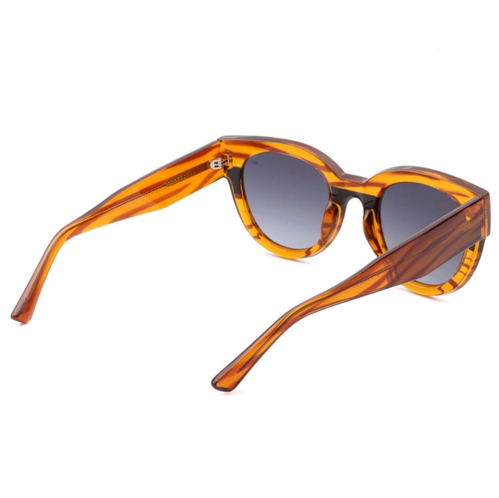 A Kjaerbede Lilly Sunglasses - Light Brown Stripe