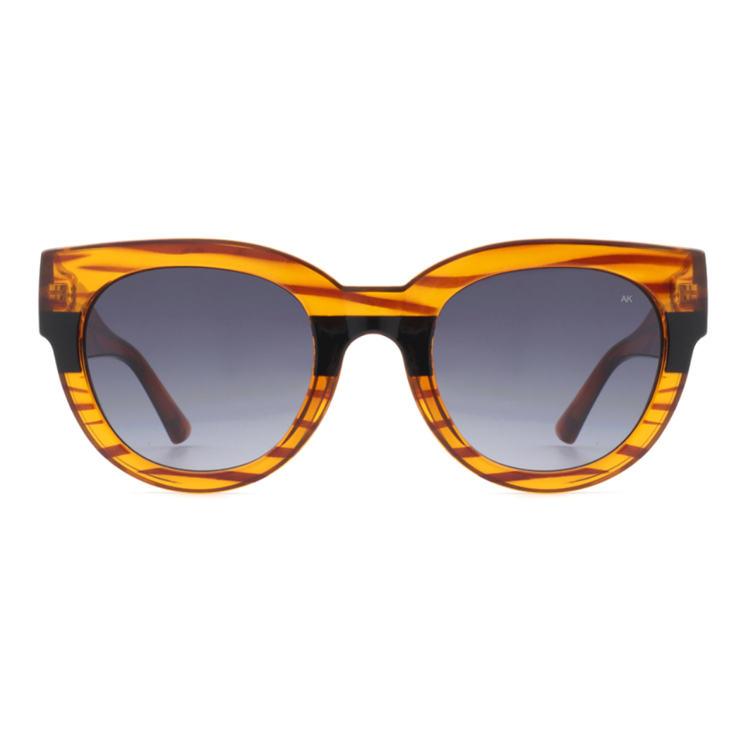 A Kjaerbede Lilly Sunglasses - Light Brown Stripe