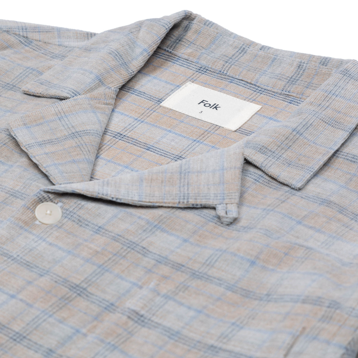 Folk Patch Shirt - Seasalt Checked Cord